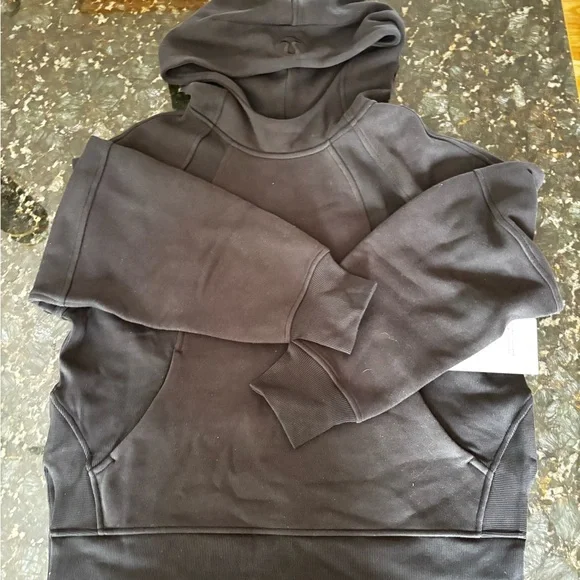 Lululemon scuba oversized, side slit hoodie Women's Black xs/s - Picture 6 of 6